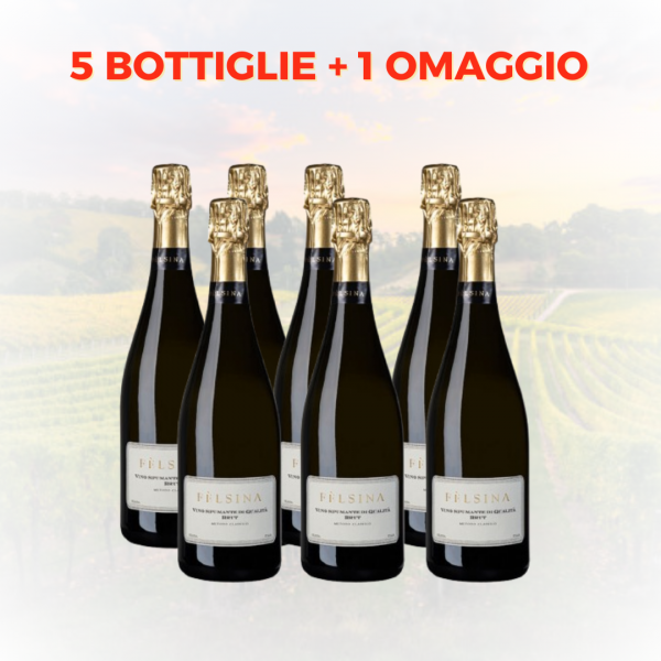 Felsina Spumante Metodo Classico Brut 75cl 12% Vol. 5+1 Omaggio