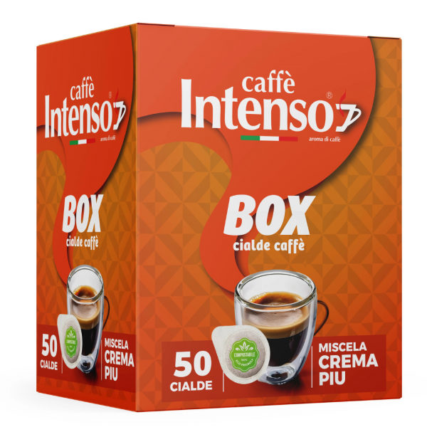 Intenso Caffe’ Box Miscela Crema Piu’ 50 Cialde ESE 44mm