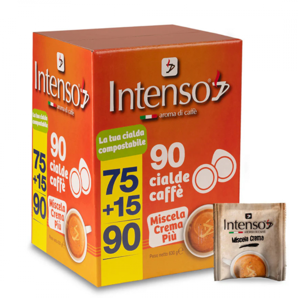 Intenso Caffe’ Miscela Crema Piu’ 75+15 Omaggio Cialde ESE 44mm
