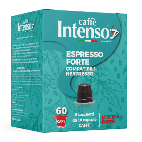 Intenso Caffe’ Espresso Forte Compatibili Nespresso 60 Capsule