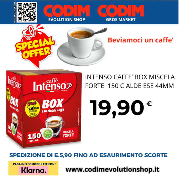 Intenso Caffe’ Box Miscela Forte 150 Cialde ESE 44mm
