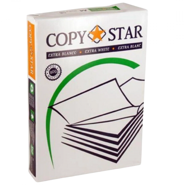 Copy Star Risma Carta A4 per Stampante, 5 Risme da 500 Fogli da 80gr